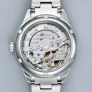 【CITIZEN 星辰】羅馬晶鑽鏤空機械手錶-34mm(PC1003-58X)