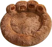 Ｂｅｓｇａ Dog Bed Cave Dog Sleeping Bed Autumn Winter Cartoon Snooze Kennel Cozy Pet Self Warming Bed Pet Cat Nest for Chihuahua Puppy, Dark Coffee