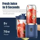Rechargeable Portable USB Electric Fruit Juicer Blender 6-Blades Travel Bottle