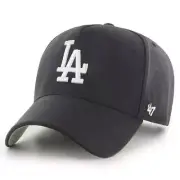 NEW Los Angeles Dodgers Black / White MVP Cap by 47 Brand - DT Snapback