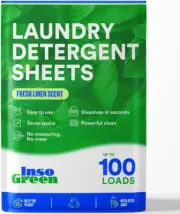 Laundry Detergent Sheets – 100 Loads - Eco Washer Sheets Detergent - Zero Plasti