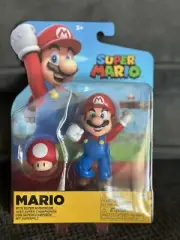 Nintendo Super Mario with Super Mushroom Jakks Pacific 4" Figure 03