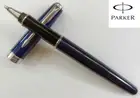 Excellent Parker Sonnet Rollerball Pen Blue Silver Clip 0.5mm Ink Black Refills