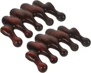 NULYLU Manual Scalp Massager Wooden Comb for Scalp Massage Detangler Comb Wide Teeth Travel Size