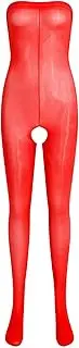 [GRRKDFQ] Women's Erotic Apparel Crotchless See-Through Strapless Jumpsuit