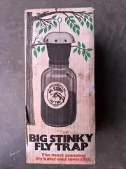 Vtg Big Stinky Fly Trap Sealed in Original Box 1 Gallon Glass Jar Complete