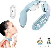 EMS Neck Acupoints Massager Device【New】 Intelligent Lymphvity Massage With Heat, 12 Modes Lymphatic Drainage Machine