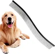Dog comb - pet comb curved comb for dogs - pet comb, metal comb for dogs and cats, pet hair comb for dogs and cats, pet hair comb for dogs