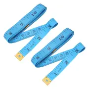 2pcs 1.5M 4.92Ft 60" Blue Plastic Ruler Measure Tape for Tailor Seamstress