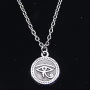 [ZOJK] Necklace 15Mm Eye Pendants Short Long Women Men Colar Choker Jewelry Gift