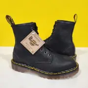 Dr. Martens Doc England MIE Rare 90's Vintage Black 1460 Boots UK5 US7