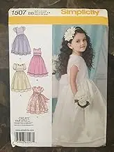 Simplicity 1507 Little and Big Girl's Dress Sewing Pattern, Size 4-5-6-7-8
