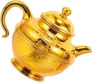 MOLUCKFU Buddhist Offering Pot Antique Style Liquor Decanter Teapot for Alcohol Unique Decorative Wine Kettle for Home Altar Present for East Asian Culture Enthusiasts