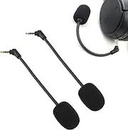 Wisoqu 2Pcs Microphone Replacement for Kingston Cloud Flight S, Cloud Flight Wireless Gaming Headset, 3.5mm Noise Canceling Detachable Mic Boom