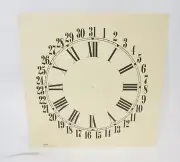 Vintage M L Shipley Roman Numeral 13" Cardstock Clock Dial Face Cream C-1100