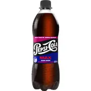 Pepsi Max Soda Shop Raspberry Cola Soft Drink Bottle 600mL