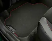 NEW JCW MINI F54 REAR BLACK CARPET JCW RED TRIM LEATHER LINING MATS 2469132
