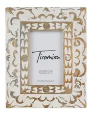 Tiramisu Royal Crest Wood Carving Photo Frame