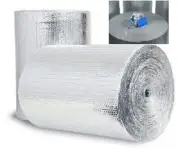 6x125 NASATEK Double Bubble Reflective Insulation Pipe Wrap DIY KIT Razor /Tape