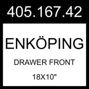 IKEA ENKOPING ENKÖPING Drawer Front Brown Walnut Effect 18x10" 405.167.42