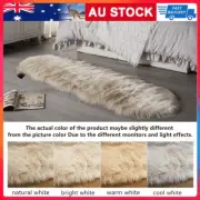 Beige Rug Faux Fur Fluffy Small Fuzzy Furry Shaggy Rug for Living Room Bedroom