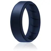 ROQ Silicone Wedding BR Step Ring - Basic-Blue by ROQ for Men - 11 mm Ring