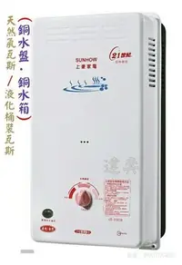 在飛比找Yahoo!奇摩拍賣優惠-※達奕※台灣製造上豪10公升瓦斯熱水器/屋外型/電力指示機種