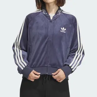 Adidas Originals 女款 藍色 絲絨 CNY新年款 舒適 運動 休閒 外套 IX4224