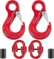 Krimocy 2 Pack Sling Hook with Hammerlock for Caravan Camper Trailer Safety Chain Connecting Extend (1.12T)