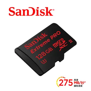 SanDisk Extreme PRO microSD UHS-II 記憶卡 128GB 蝦皮直送