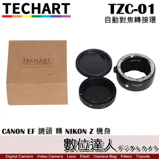 TECHART 天工 TZC-01 CANON EF 鏡頭 TO NIKON Z 相機 自動 對焦 轉接環 數位達人