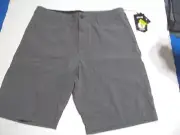 NEW VOLCOM 30 SURF&TURF board shorts heather gray V4S hybrid swim Frickin Static