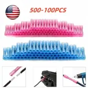 500-100pc Heat Shrink Connector Waterproof Electrical Wire Marine Butt Splice US