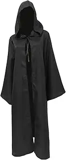 1Pc Adult Hooded Halloween Cloak Cape for Cosplay Exquisite Party Cape for Vampires for Halloween Costume Parties Black
