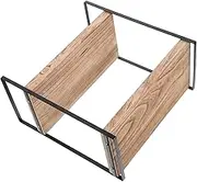 IMIKEYA Wooden Shelf Stand Multi Purpose Storage Rack for Kitchen Bathroom and Desktop Organization Stylish Wood Display Shelf Carbonized Finish for Toiletries Spices and More