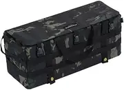 [Generic] Foldable Table Side Bags Desk Bag Practical Organizer Storage Basket for BBQ Camping Tools Organize Bag Army Green