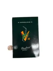 Vandoren V16 Alto Saxophone Reeds, #2 Flow Pack Box of 30 Individually Wrapped.
