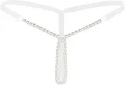 [GRRKDFQ] Women's Pyjama Sets Beading G String Panties Open Crotch