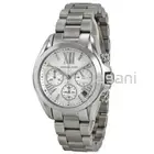 Michael Kors Original MK6174 Women's Mini Bradshaw Silver Chronograph 36mm Watch