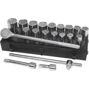 Ironton Heavy-Duty Jumbo Socket Set, 3/4in. Drive, SAE, 21-Pc.