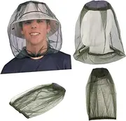 LALAFINA Outdoor Net Netting Outdoor Head Net Head Anti Mosuito Head Net Head Net Travel Field Hot Net