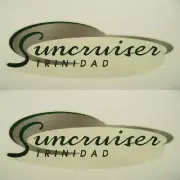 Lowe Boat Brand Decal | Sun Cruiser Trinidad 26 Inch Green Gray (Pair)