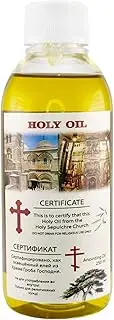 Holy Virgin Olive Oil Bottle from Jerusalem Holy Land for House Blessing Anointing & Prayer Altar Lamp Blessed in Church of The Holy Sepulcher Christian Gift 250 ml / 8.5fl.oz