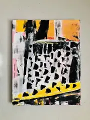 Handpainted Abstract Original Acrylic Painting On Canvas OOAK 16x20"