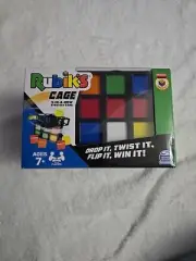 Rubik`S Cage Game Rubiks Cube Action 2-4 Players Strategy Brain Teaser Game