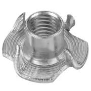 5/16x11mm T-Nuts 4 Pronged Tee Nut Stainless Steel Threaded Insert 100pcs
