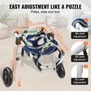 Adjustable Dog Wheelchair for Hind Legs - Lightweight & Durable (M)