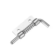 5 Pcs Carbon Steel Lock Bolt Spring Loaded Pin Latch 56mm Long (Right)