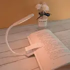 Night Light Long Arm Stepless Dimming Stepless Dimmable Clip Book Lamp Abs