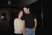 Lara Flynn Boyle American actor Kyle MacLachlan at a 'Saturday- 1990 Old Photo 1